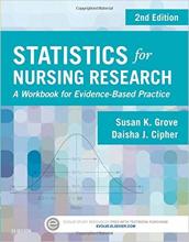 Statistics for nursing research bookcover