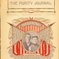 The Purity Journal, Vol. II, Number 1, July 1905:  Cover