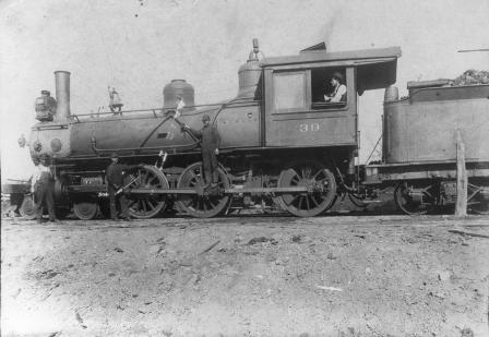 Texas & Pacific Railway train #39 in Arlington, Texas