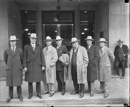Amon G. Carter with Texas & Pacific officials