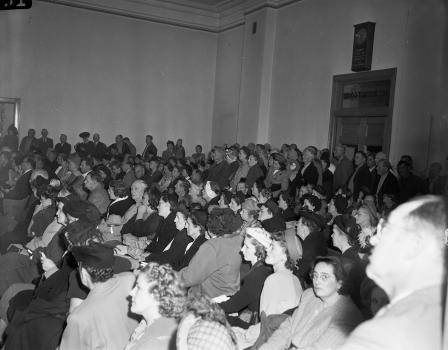 Courtroom during examining trial for Mrs. Ada Bilbrey