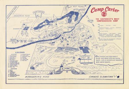 Illustrated map of Camp Carter