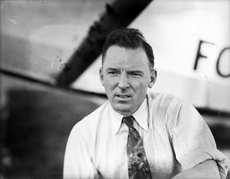 H. S. Jones, co-pilot of the refueling plane for Reg L. Robbins and James Kelly's Endurance Hop