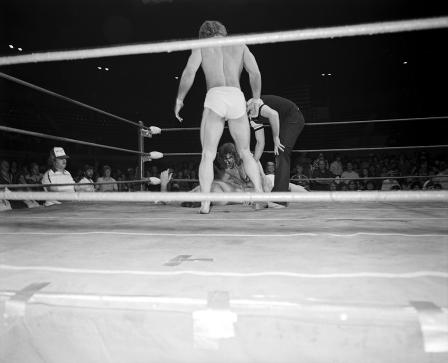 Wrestling at Will Rogers Coliseum; Kerry and Kevin Von Erich
