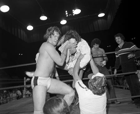 Wrestling at Will Rogers Coliseum; David and Kerry Von Erich