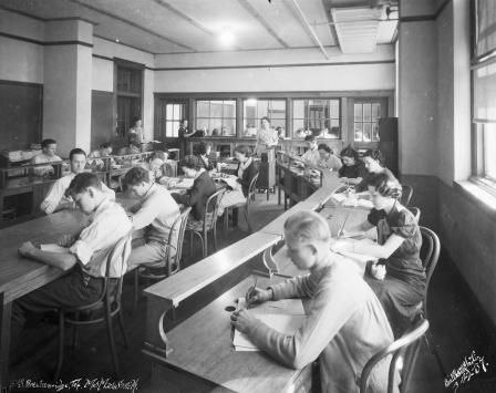 Mrs. Smith's business class, Breckenridge High School, 1937