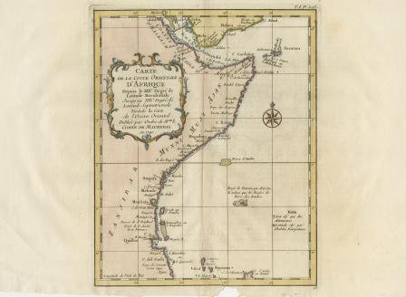 Map of East Coast of Africa