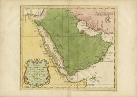 Map of Arabia and East Coast of Africa