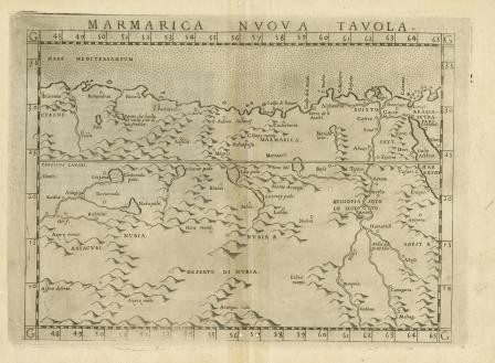 Marmarica Nvova Tavola [map of Africa]