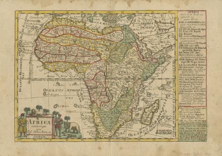 Africa verfertiget von John George Schreibern in Leipzig [map of Africa[