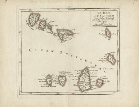 Les Isles du Cap-Verd [map of Africa]
