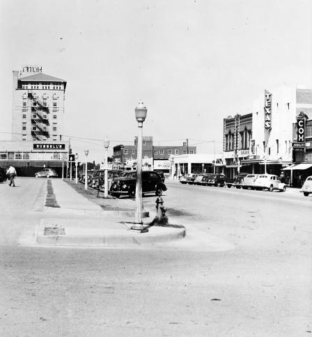 Street view of downtown, Wichita Falls, Texas