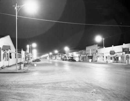 Night view of Downtown Grand Prairie, Texas