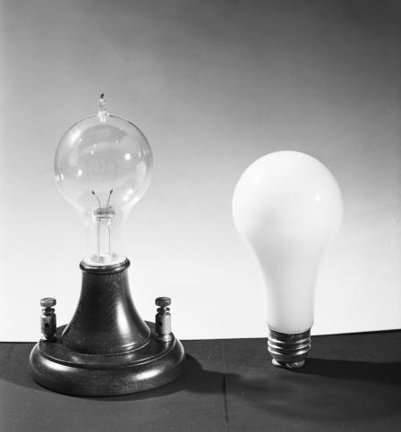 Two different types of light bulbs