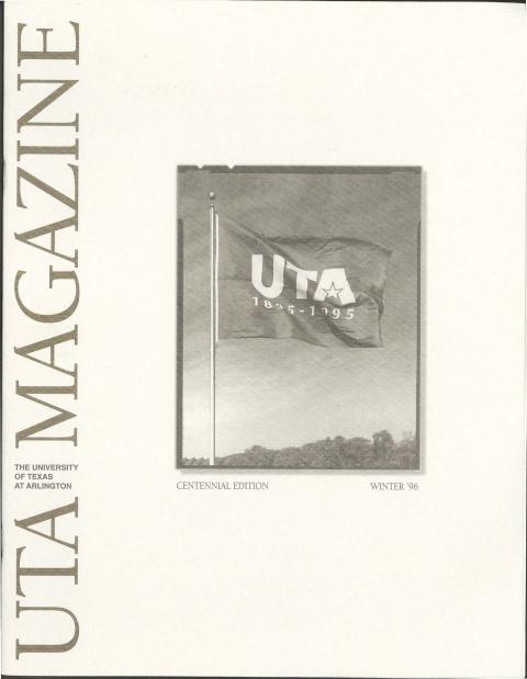 cover of UTA Magazine 1996 centennial edition showing UTA flag