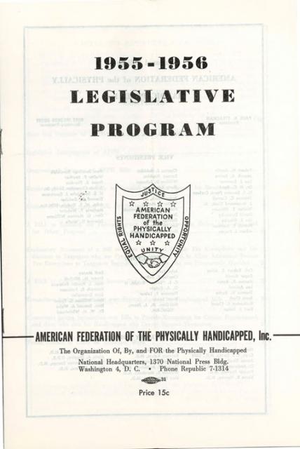 Document outlines the federal legislative agenda for the Federation