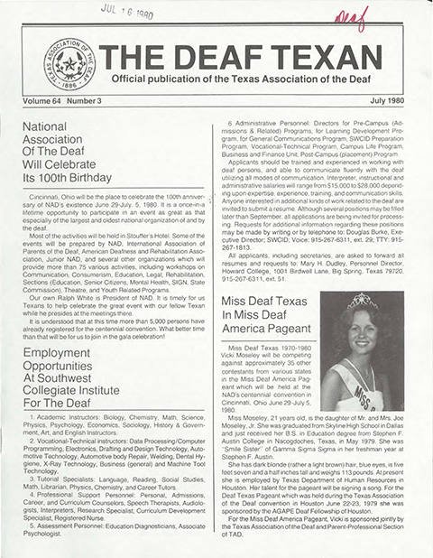 The Deaf Texan covers news and events
