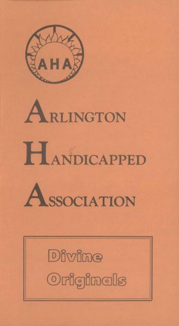 cover of Arlington Handicapped Association brochure