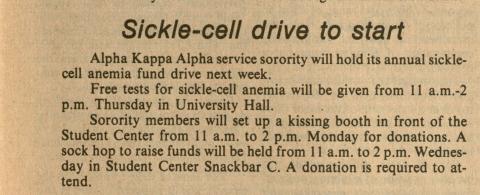 Sickle Cell Anemia drive