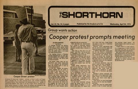 The Shorthorn: Cooper protest prompts meeting 