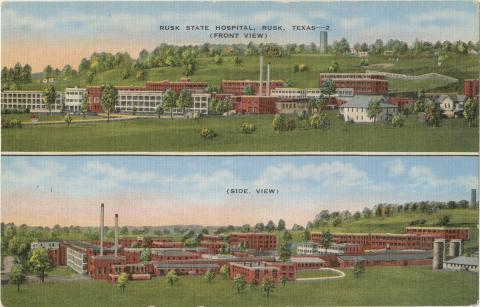Postcard of Rusk State Hospital, Rusk, Texas