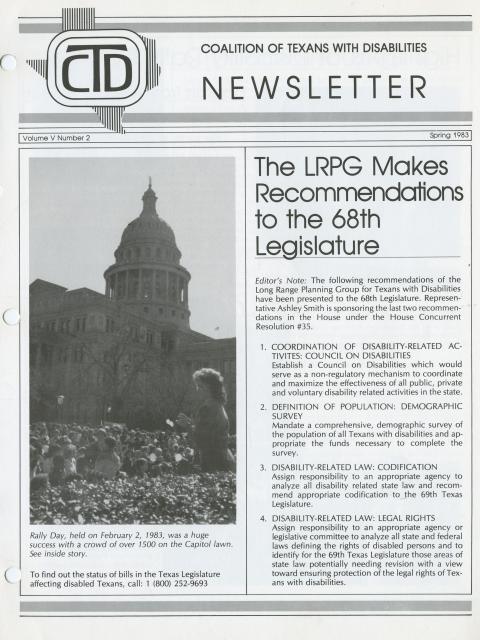 Newsletter Spring 1983