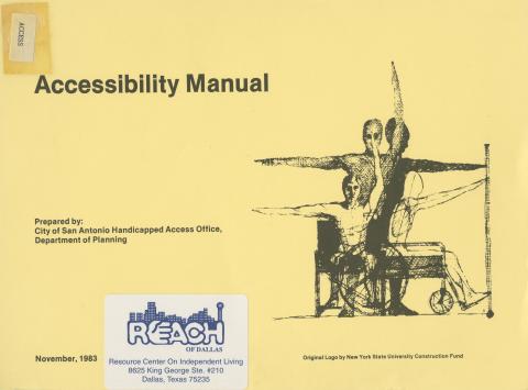 Accessibility manual prepared by: City of San Antonio Handicapped Access Office, Department of Planning