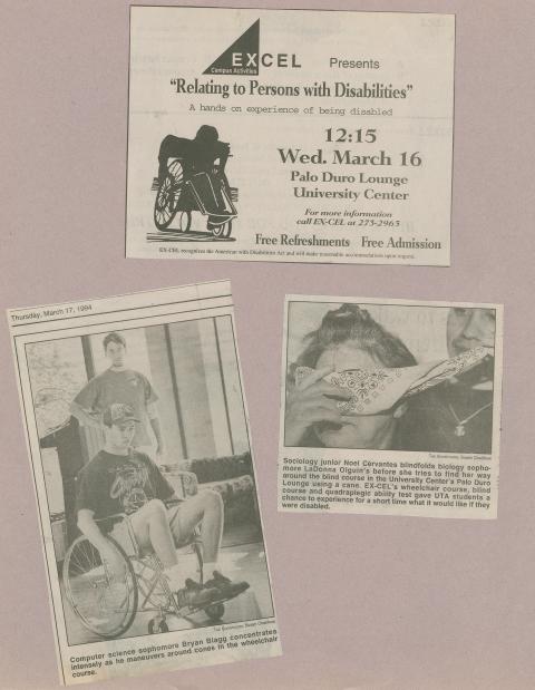 "Relating to Persons with Disabilities" promotional material and photographs