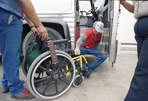 Lonnie Smith, disabled protester, seeking wheelchair lifts to buses
