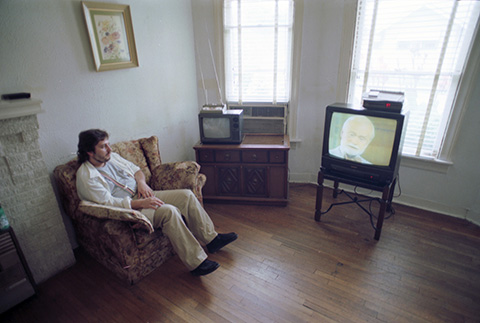 At HEADS UP House,a resident enjoys a television show