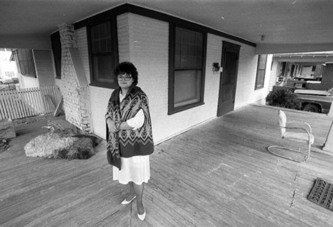 Cathy, a resident of a house on Fort Worth's South Side