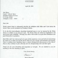 Letter from Rosie Moncrief to Jim Hays