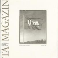 cover of UTA Magazine 1996 centennial edition showing UTA flag
