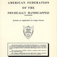 Brochure containing instructions for organization