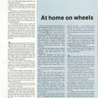 UTA Magazine article "At home on wheels"
