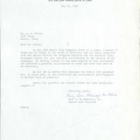 Letter from Mrs. J. B. McEntire, Easter Seal Chairman, to Mr. L. E. Dilley 