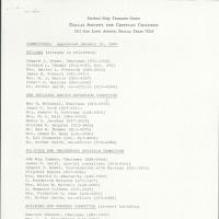 Directory of Committee Members for the Dallas Society for Crippled Children