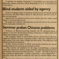 blind students aided by agency 