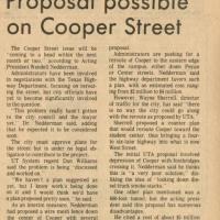 The Shorthorn: Proposal possible on Copper Street
