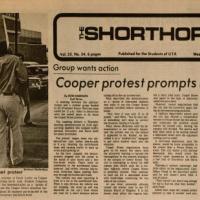 The Shorthorn: Cooper protest prompts meeting 