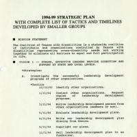 The Coalition of Texans with Disabilities long range and strategic plan for the period 1994-1999.