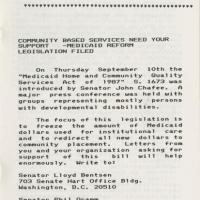 Coalition of Texans with Disabilities September 1987 newsletter
