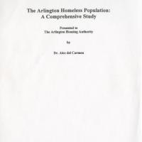 The Arlington homeless population: A comprehensive study commissioned by the Arlington, Texas Housing Authority