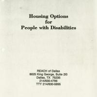 Report and directory of housing options in Dallas for people with disabilities