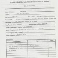 Leadership Recognition Award nomination form