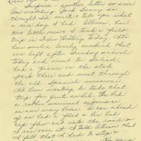 Letter from Shirley Sue Smith to her parents