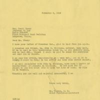 Letters and examination report from Dr. William Thomas