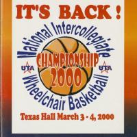 23rd National Intercollegiate Wheelchair Basketball Tournament program