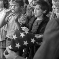 students of Tarrant County Day School for the Deaf signing the Pledge of Allegiance