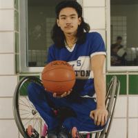 Color photograph of University of Texas at Arlington Movin' Mavs basketball player Chhayly Mak